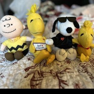 Vintage Peanuts Plush Toy Set